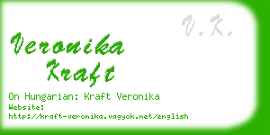 veronika kraft business card